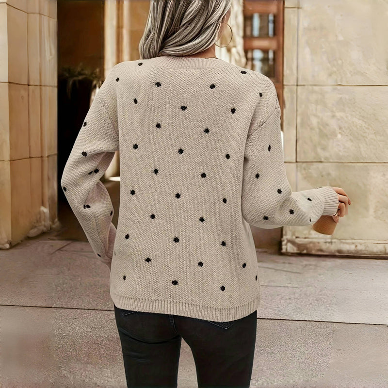 Valeria – Chic Polka Dot Knit