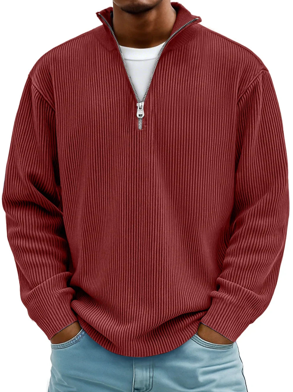 Darian - Modern Half-Zip Sweater