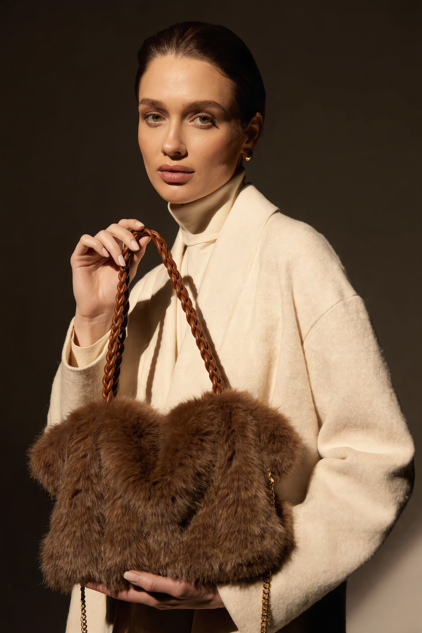 Emerson - Vegan Fur Shoulder Bag