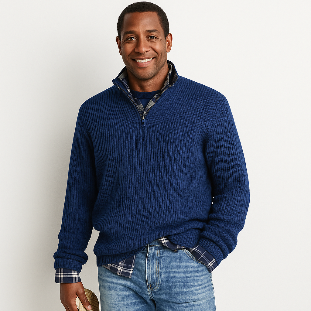 Austin - Modern Quarter-Zip Sweater