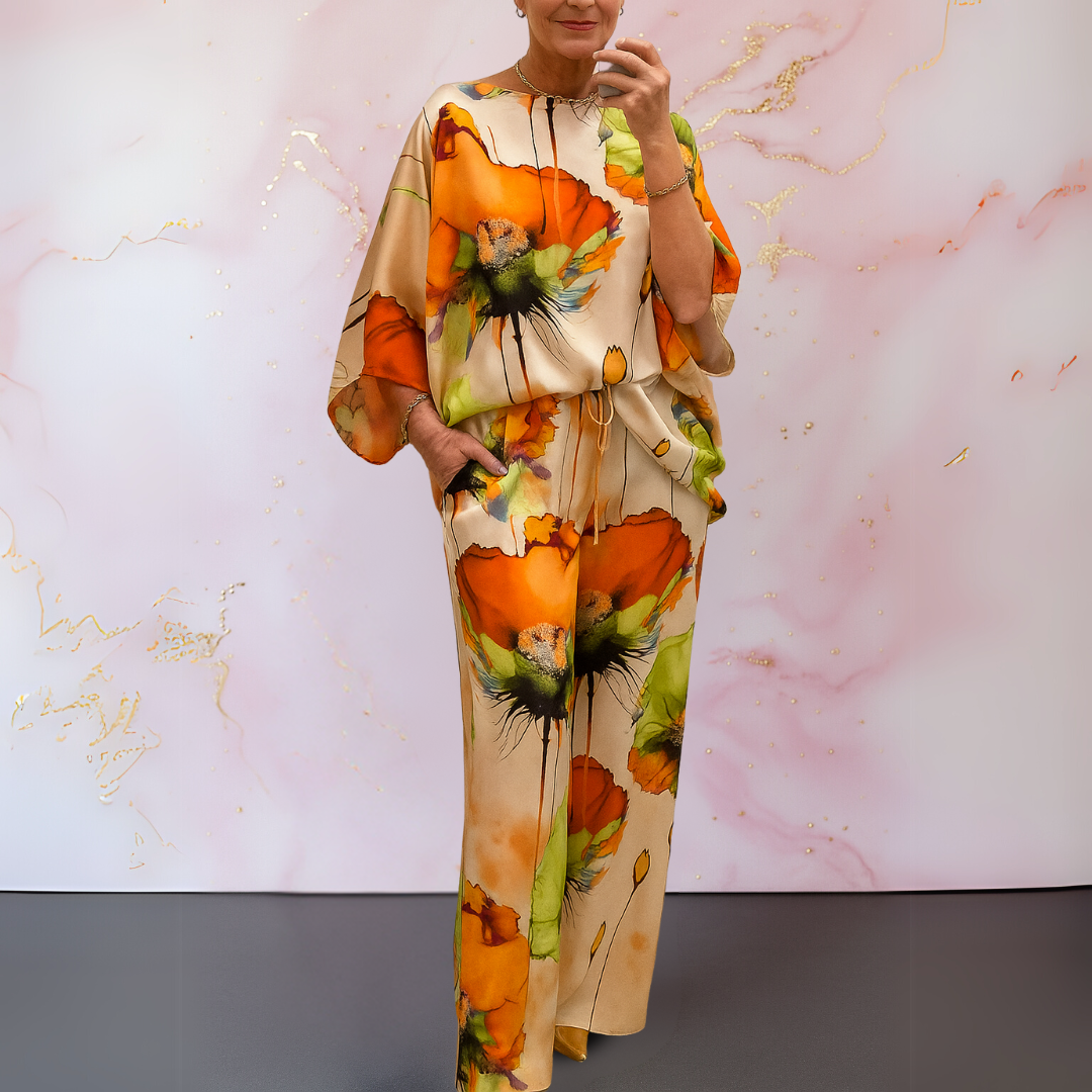 Sofia | Satin Two-Piece Set