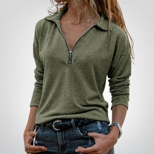 Tessa – Soft Casual Zip sweater