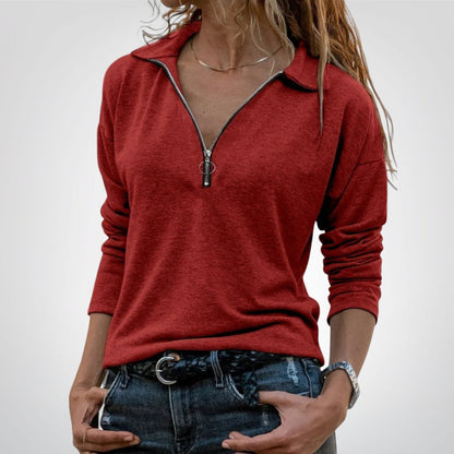 Tessa – Soft Casual Zip sweater