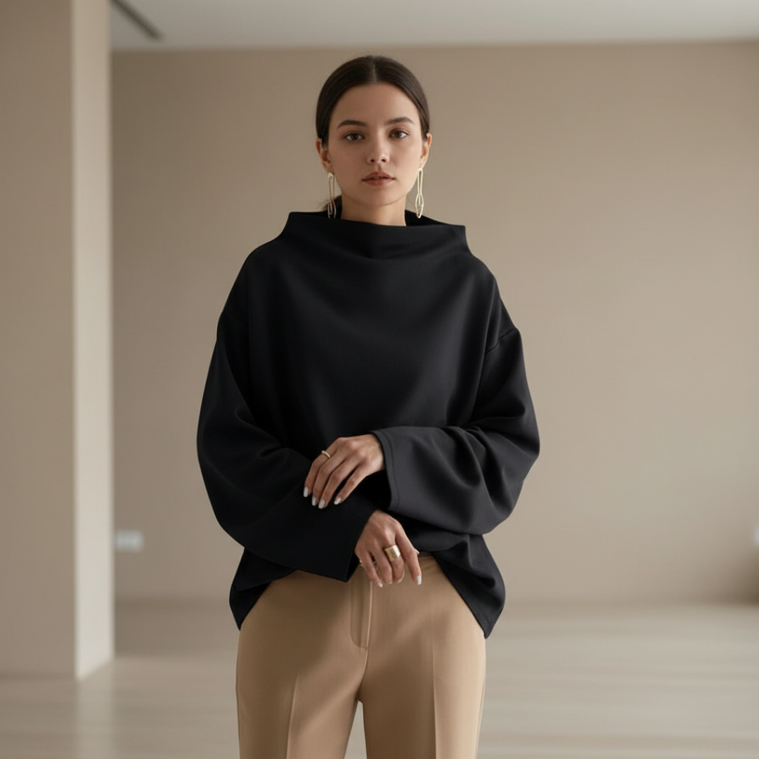 Juliette – Soft High-Neck Top