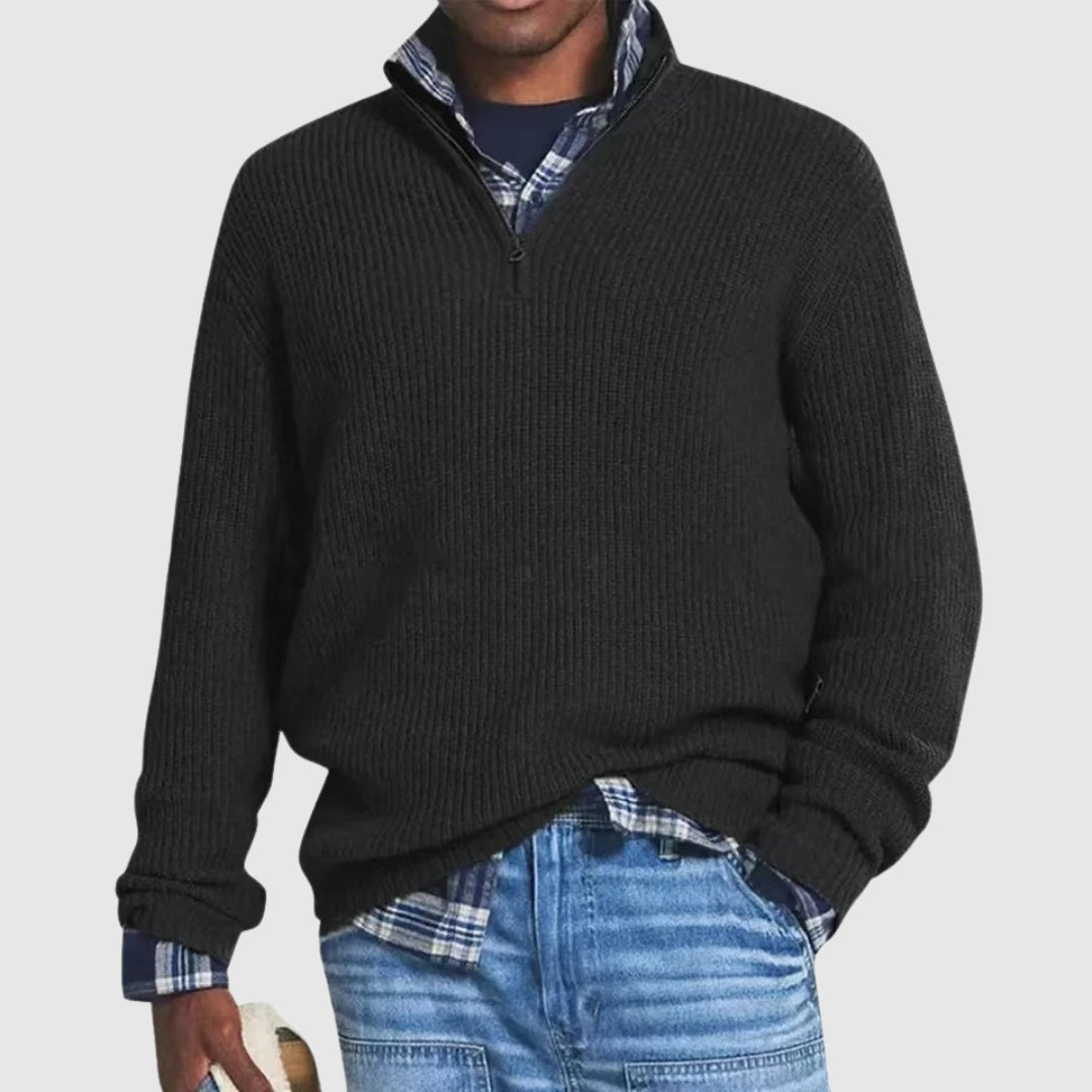 Austin - Modern Quarter-Zip Sweater