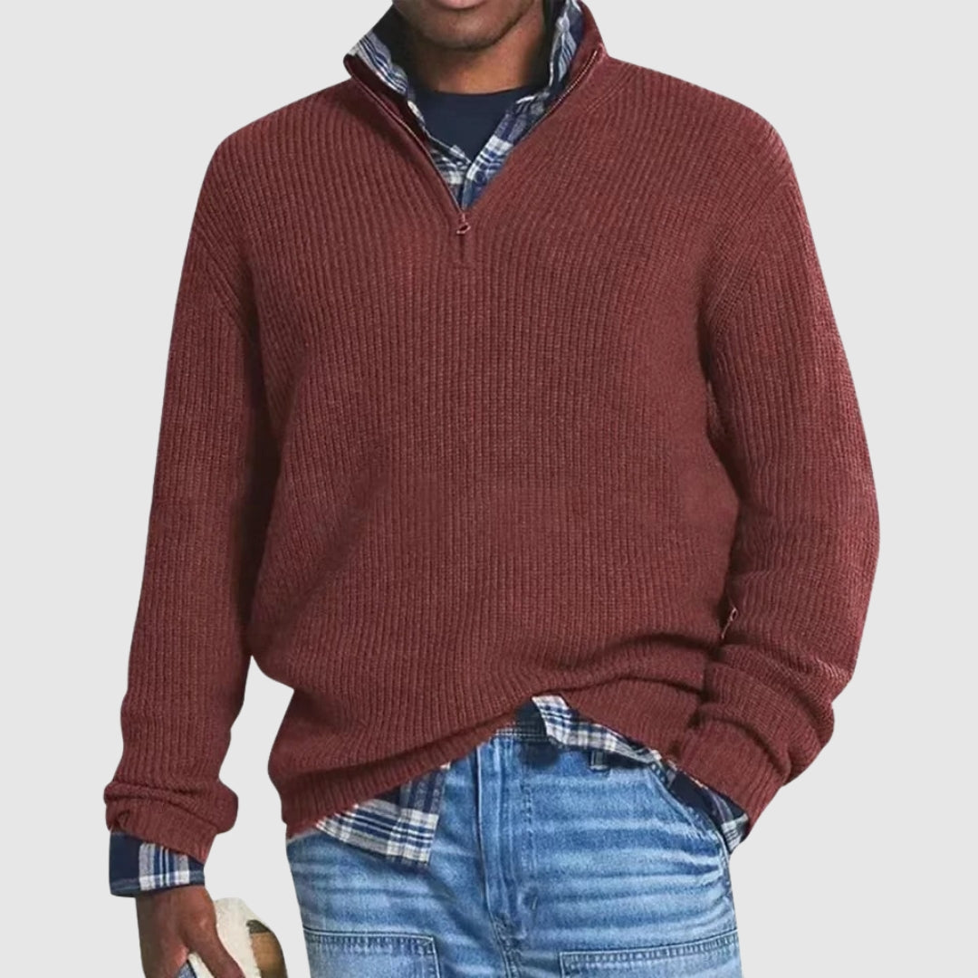Austin - Modern Quarter-Zip Sweater