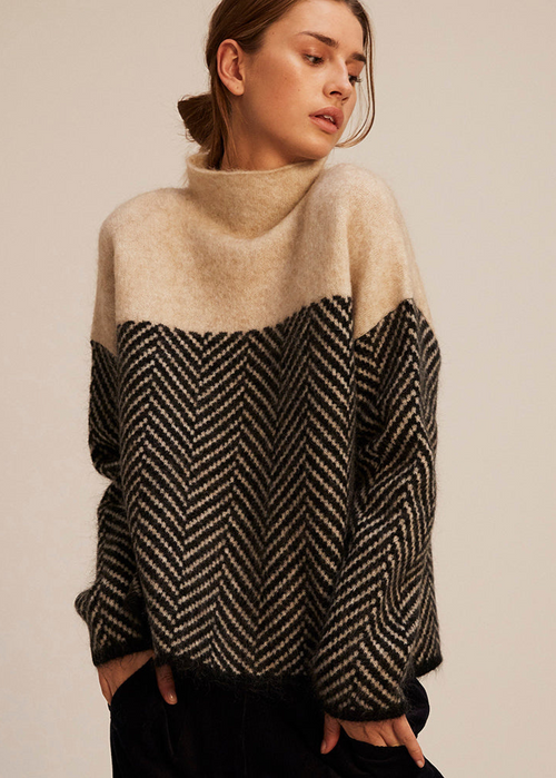 Mirella | Elegant Cotton Turtleneck