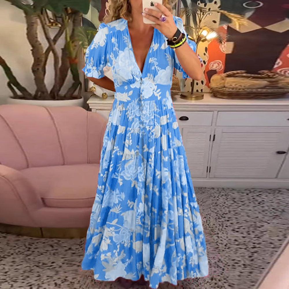 Selina – Floral Midi Dress