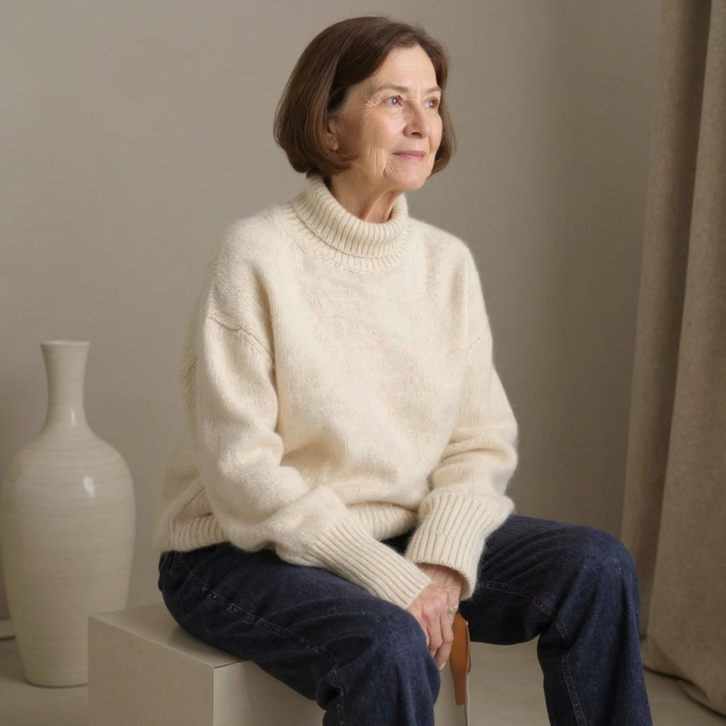 Dorianne – Refined Knit Polo Sweater