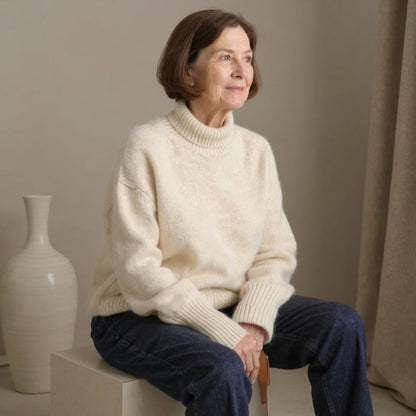 Dorianne – Refined Knit Polo Sweater