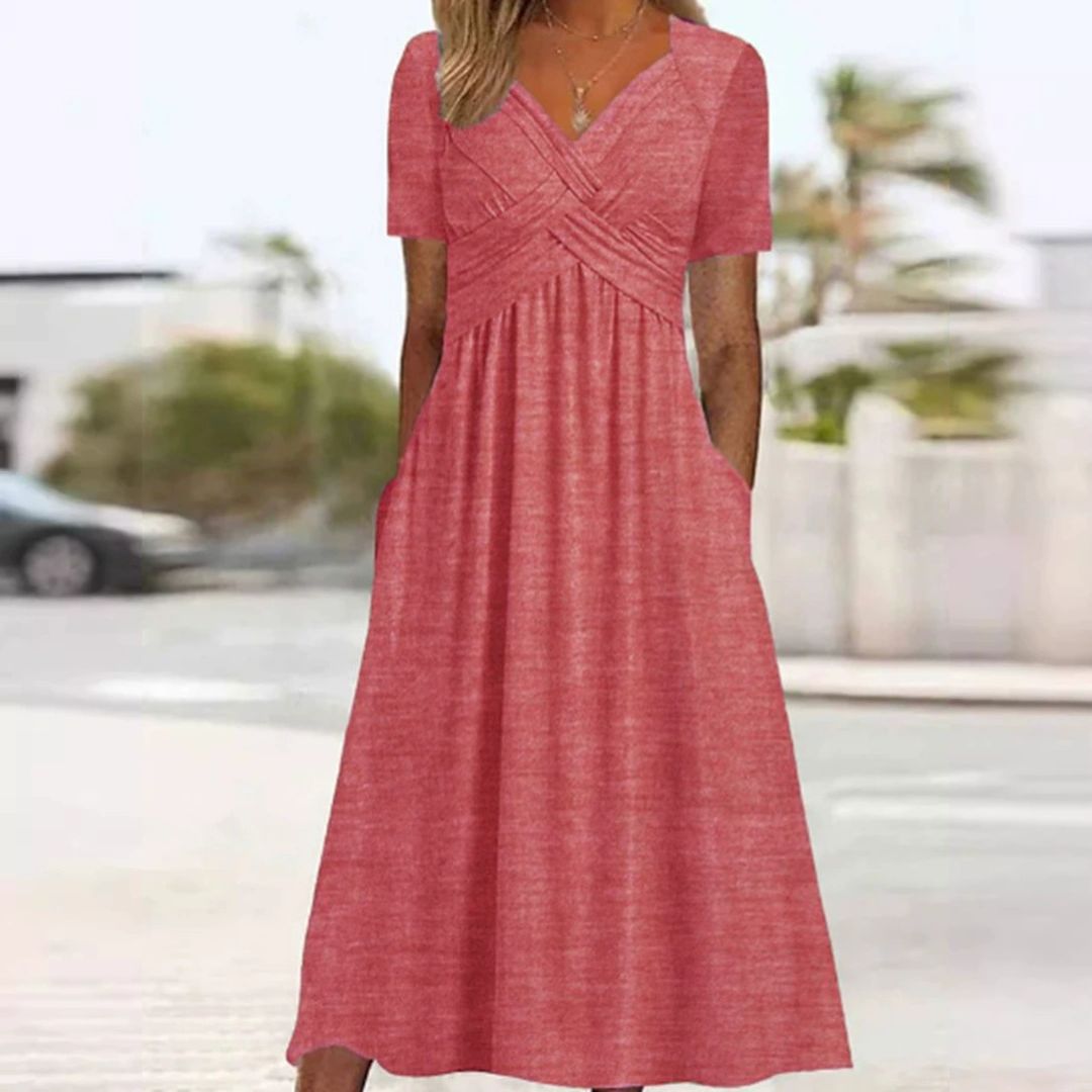 Rosella - Elegant Flattering Midi Dress