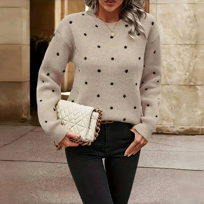 Valeria – Chic Polka Dot Knit