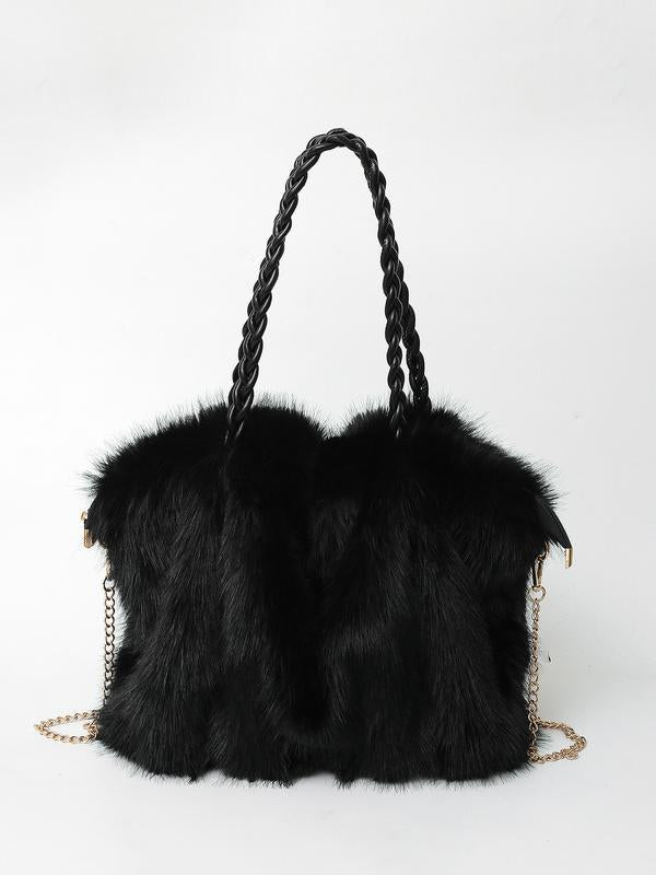 Emerson - Vegan Fur Shoulder Bag