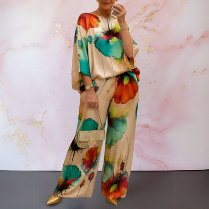 Sofia | Satin Two-Piece Set