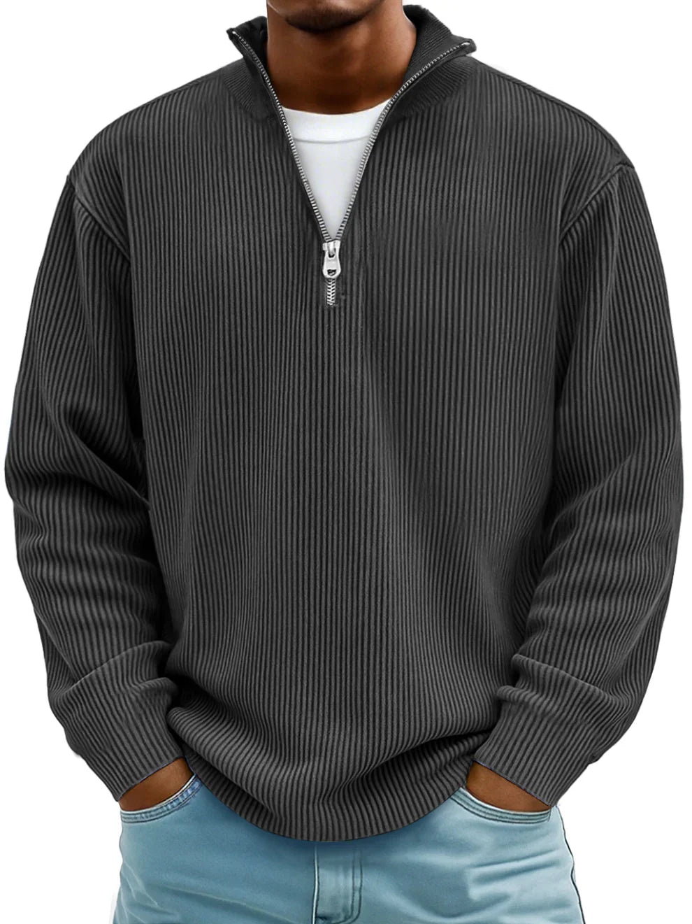 Darian - Modern Half-Zip Sweater