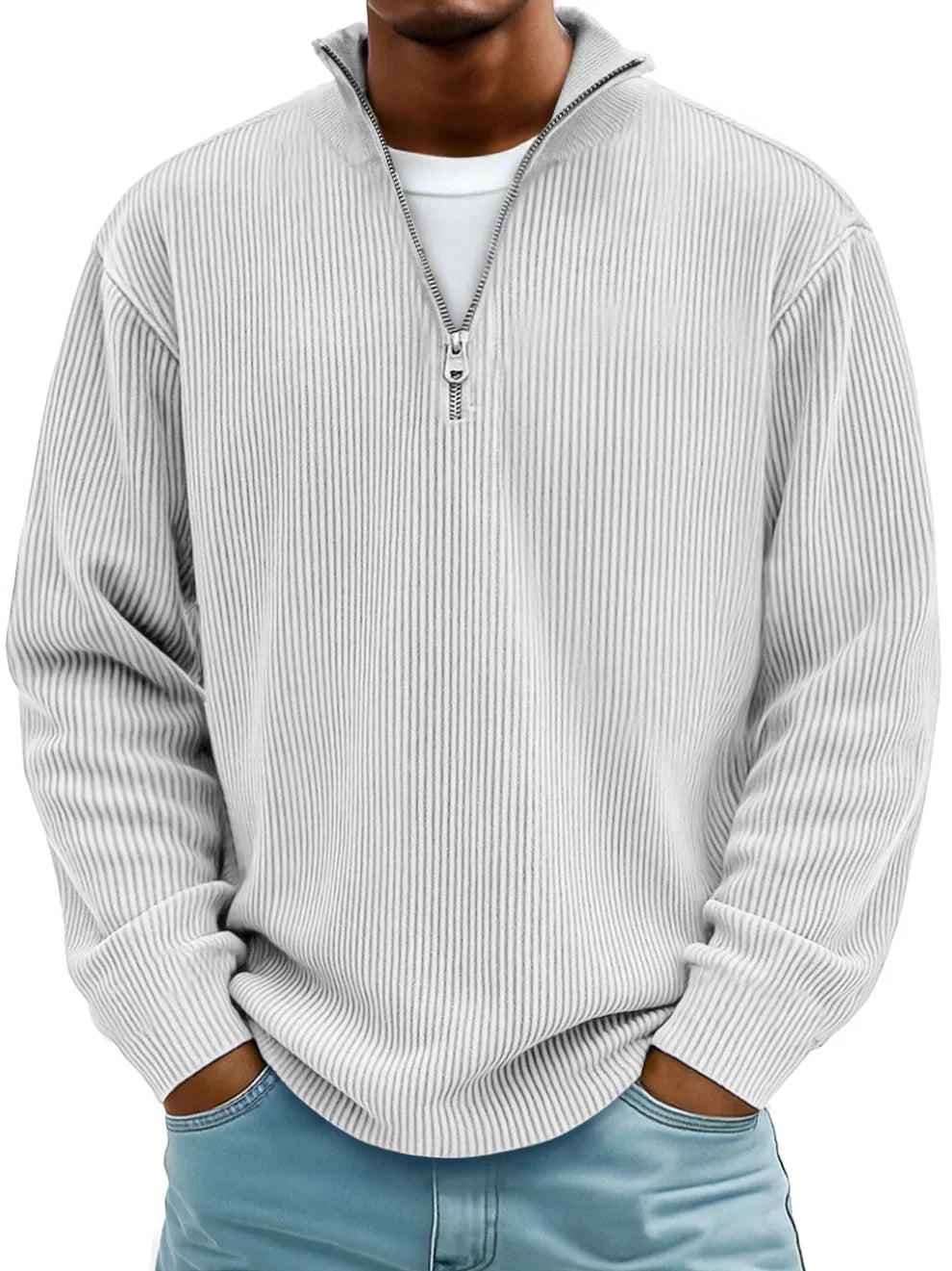 Darian - Modern Half-Zip Sweater
