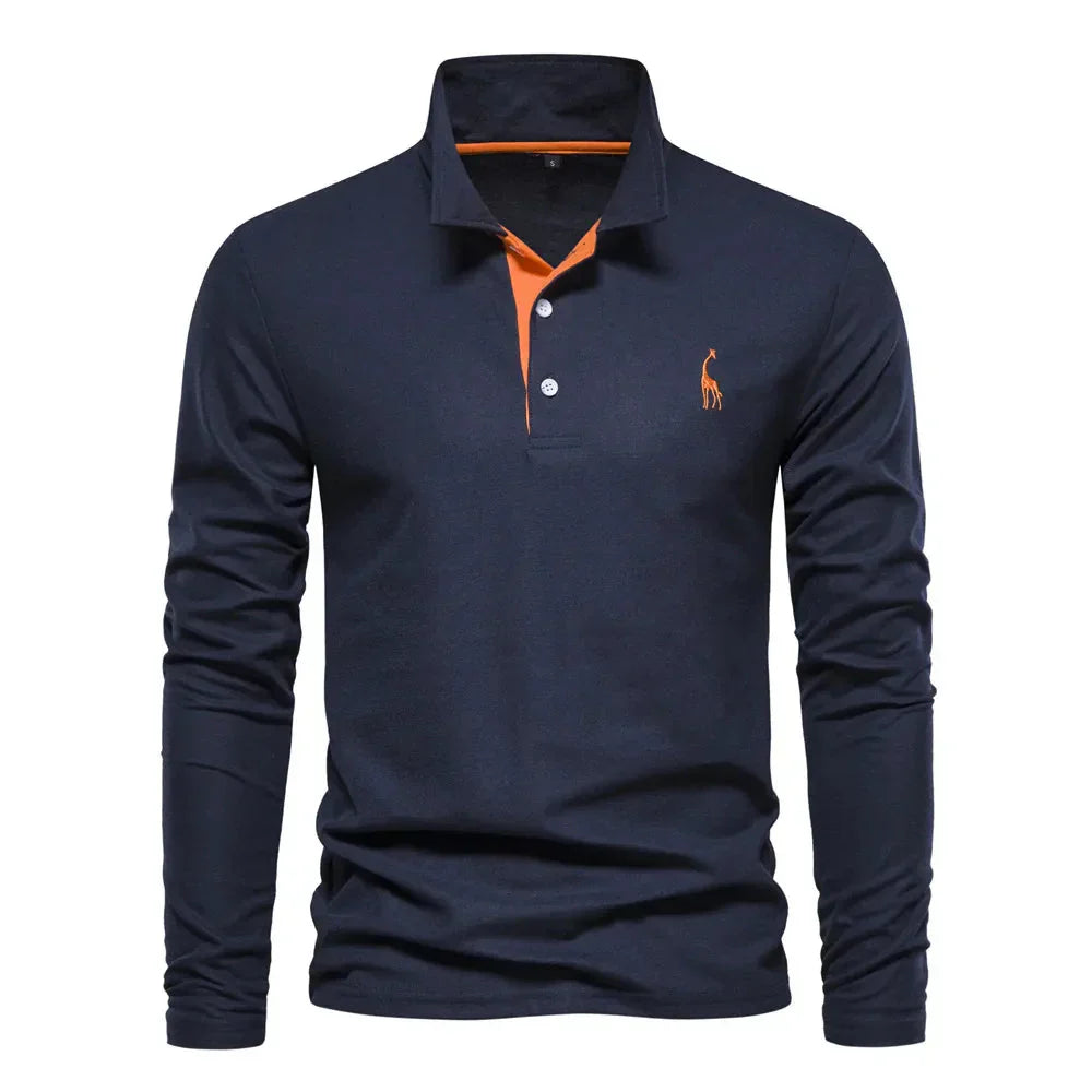 Maxwell Polo – Long-Sleeve Comfort, Timeless Appeal