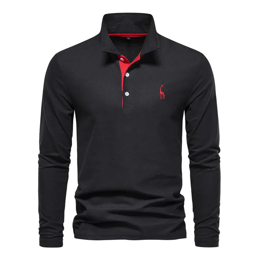 Maxwell Polo – Long-Sleeve Comfort, Timeless Appeal