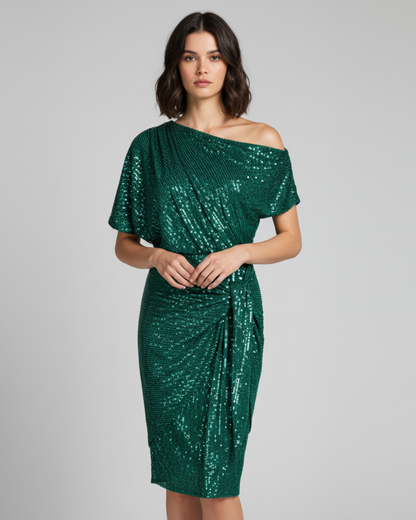 Mirelle – Sparkle Off-Shoulder Party Dress
