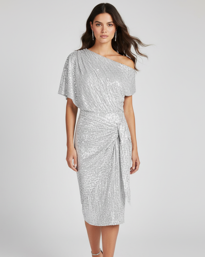 Mirelle – Sparkle Off-Shoulder Party Dress
