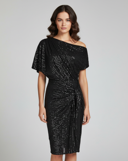 Mirelle – Sparkle Off-Shoulder Party Dress
