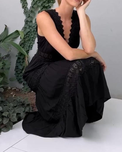 Amara | Elegant Lace Midi Dress