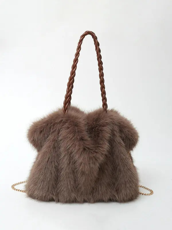 Emerson - Vegan Fur Shoulder Bag
