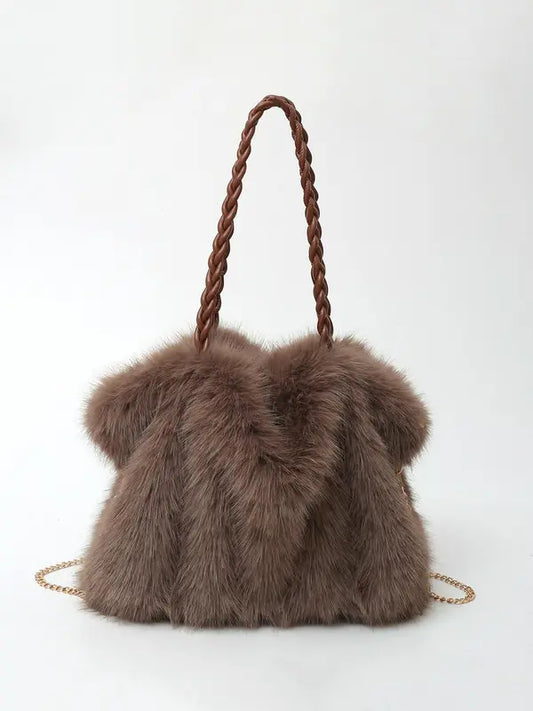 Emerson - Vegan Fur Shoulder Bag