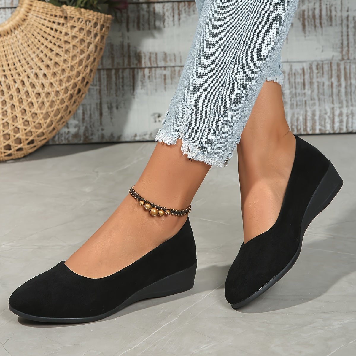 Elviera – Refined Wedge Ballerina Flats