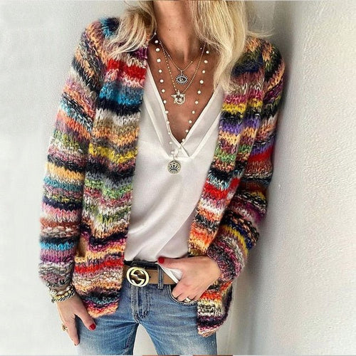 Victoria | Cozy Multicolor Cardigan