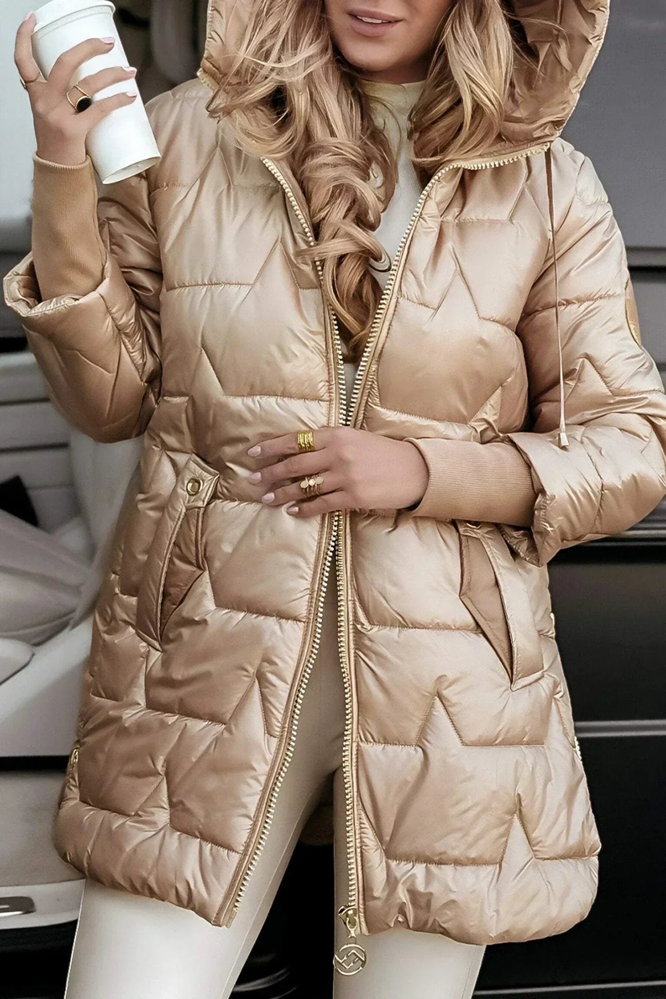 Morgan - Long Quilted Jacket